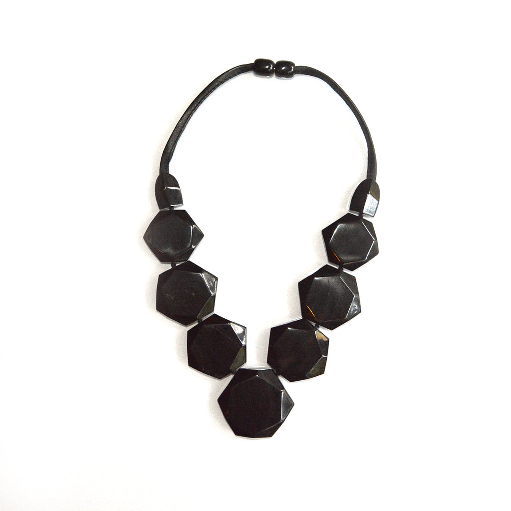 Faceted Horn Necklace