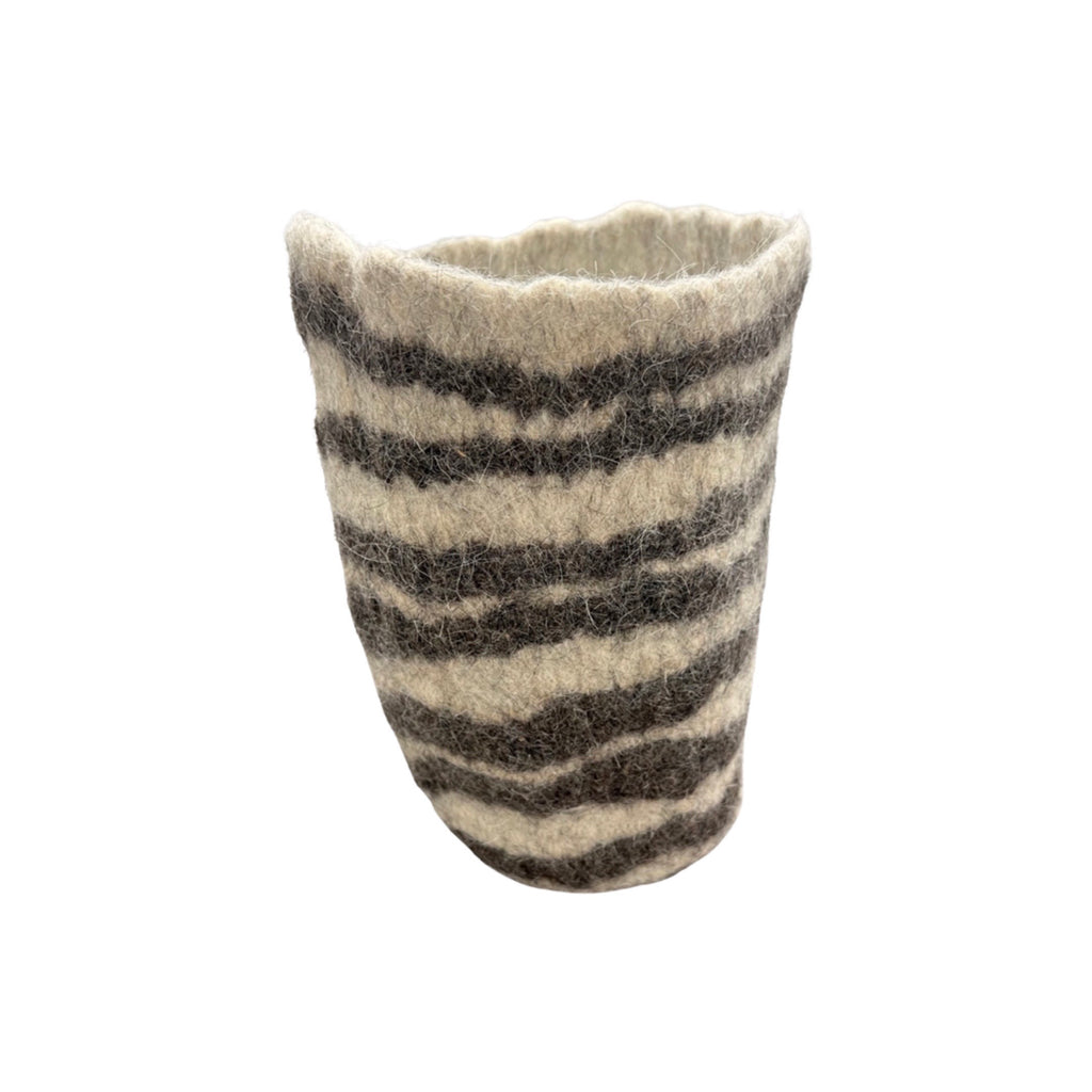 Wool Striped Vase