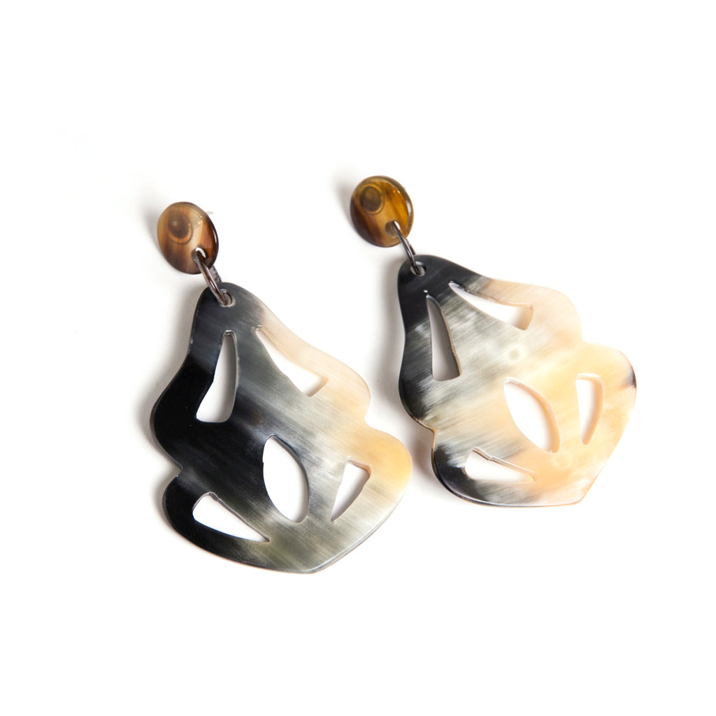 Horn Chandelier Earrings