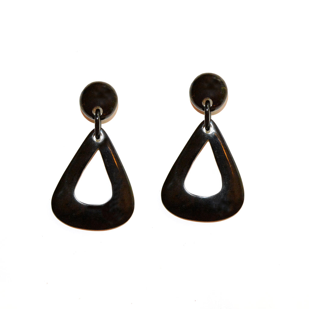 Horn Triangle Earrings