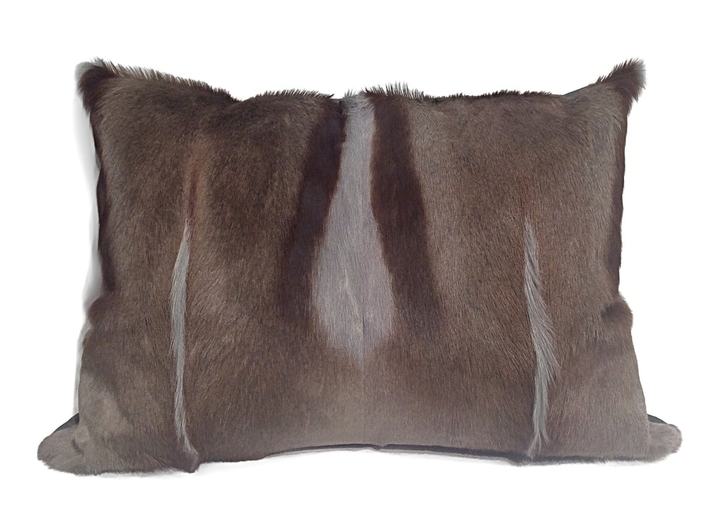 dyed springbok grey pillow